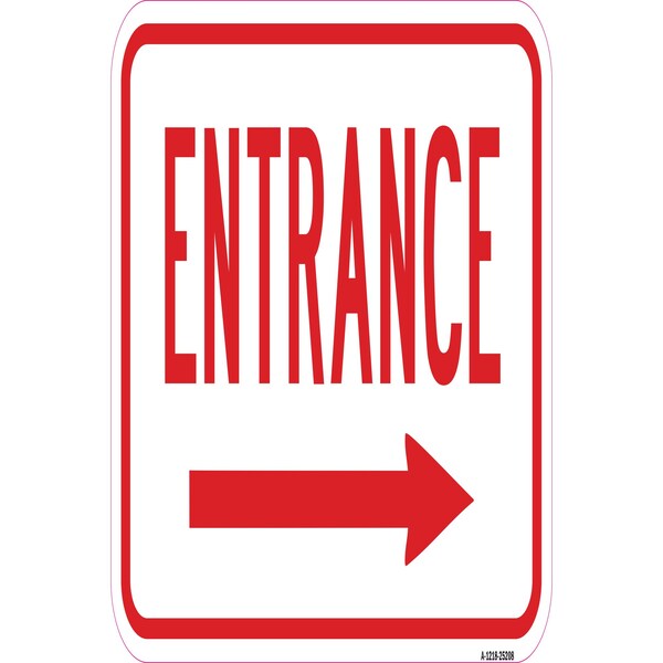 Signmission Safety Sign, 12 in Height, Aluminum, 25208 A-1218-25208 - main